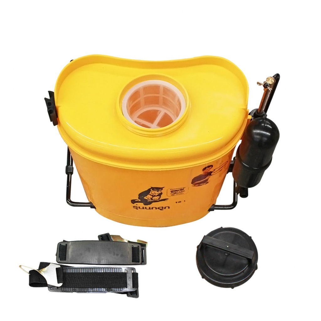 ถังพ่นยา-18L(นกฮูก-สูบนอก) เหลือง [3EA/มัด]