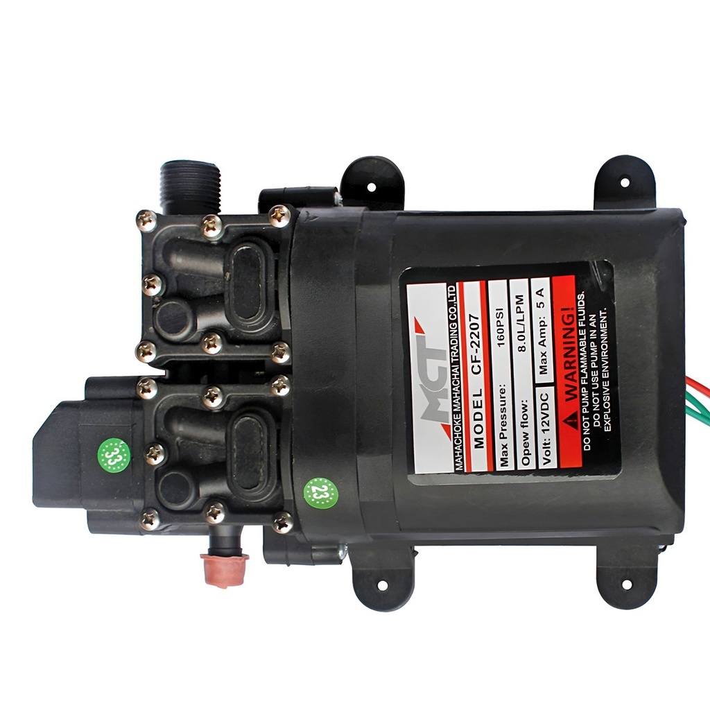 (SP-ปั๊มลากสาย) ปั๊มน้ำ 8.0L(4+4)ดับเบิ้ลปั๊ม(จุ๊บ+เกลียว)