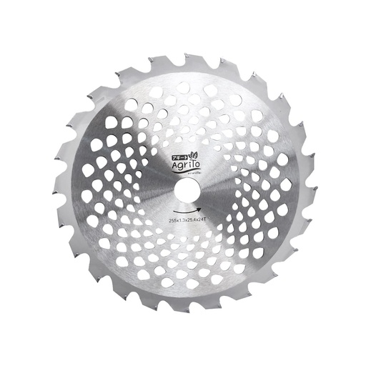 [10350059] ใบมีด-วงเดือน24ซี่-10"(อากิโตะ) 24TSV-10-W เหล็กสปริง [25EA*2Box/CT]